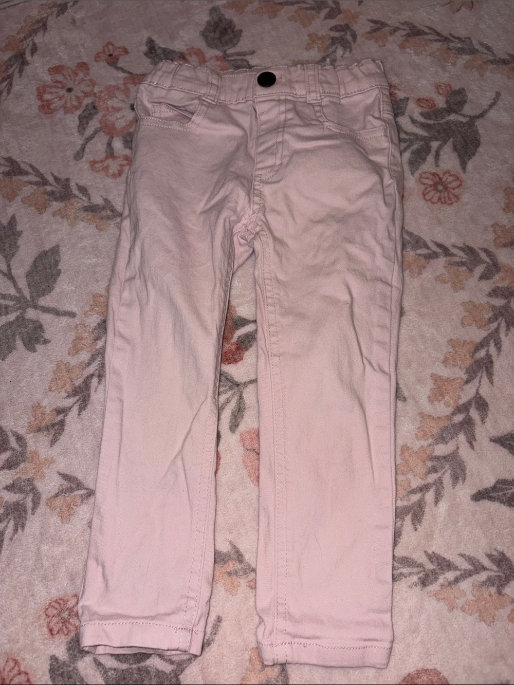 Kids Pink Stretch Pull-On Pants